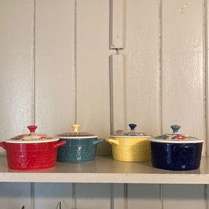 The Pioneer Woman Set of 4 Mini Casserole With Lid